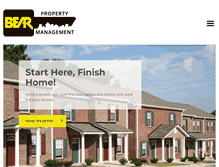 Tablet Screenshot of bearpropertymanagement.com